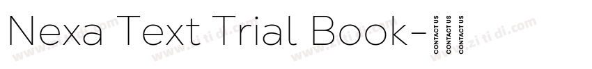 Nexa Text Trial Book字体转换